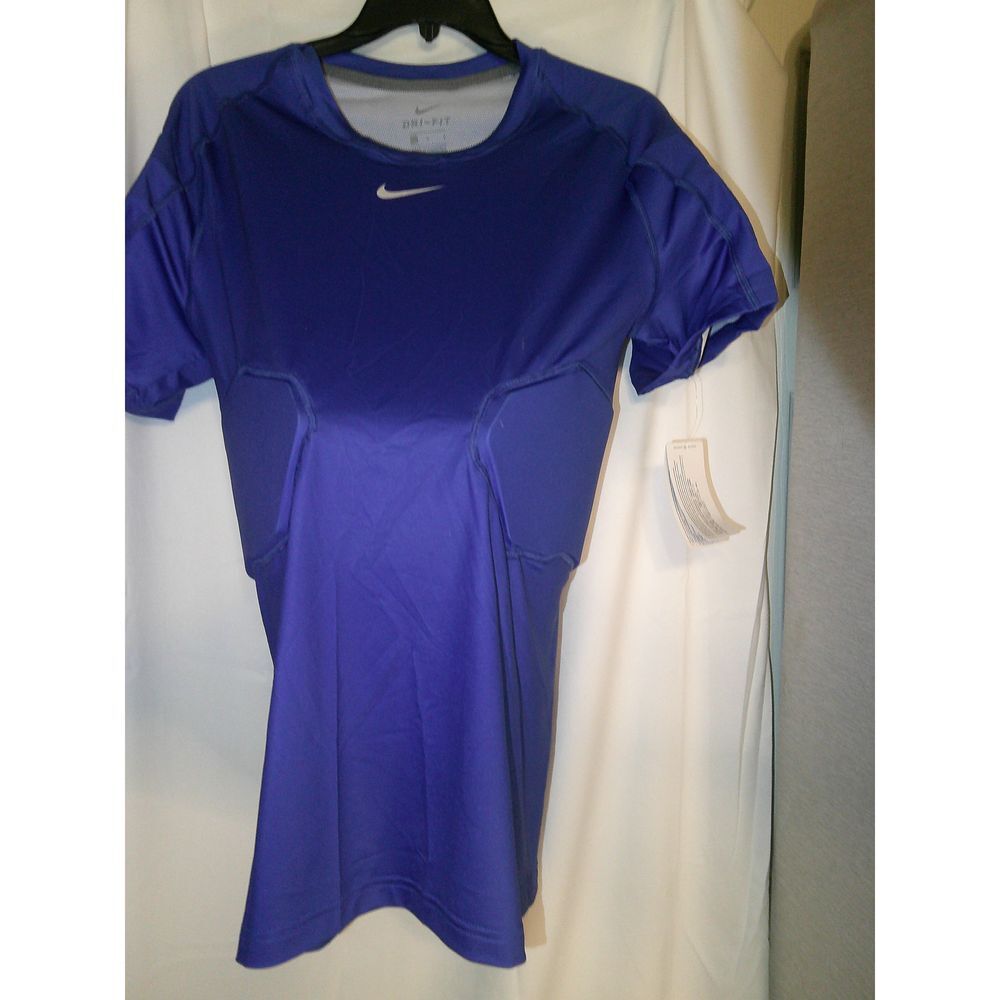 Nike Dri-FIT Blue Athletic Shirt Performance Top Short Sleeve Large NWT‎